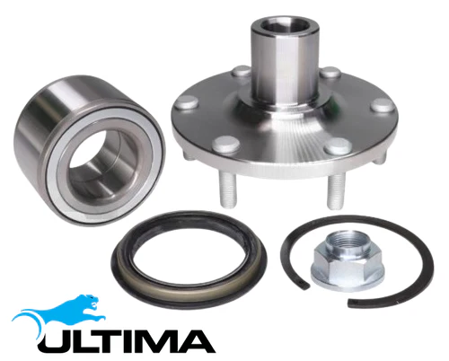 2 X FRONT WHEEL HUB AND BEARING ASSEMBLY FOR FORD COURIER PG PH WLAT 2.5 I4 SUPER CAB MODEL 11/02 ON - Image 2