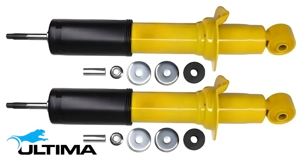 2 X ULTIMA FRONT GAS SHOCK ABSORBER TO SUIT NISSAN NAVARA D40 VQ40DE V9X TURBO DIESEL 3.0L 4.0L V6