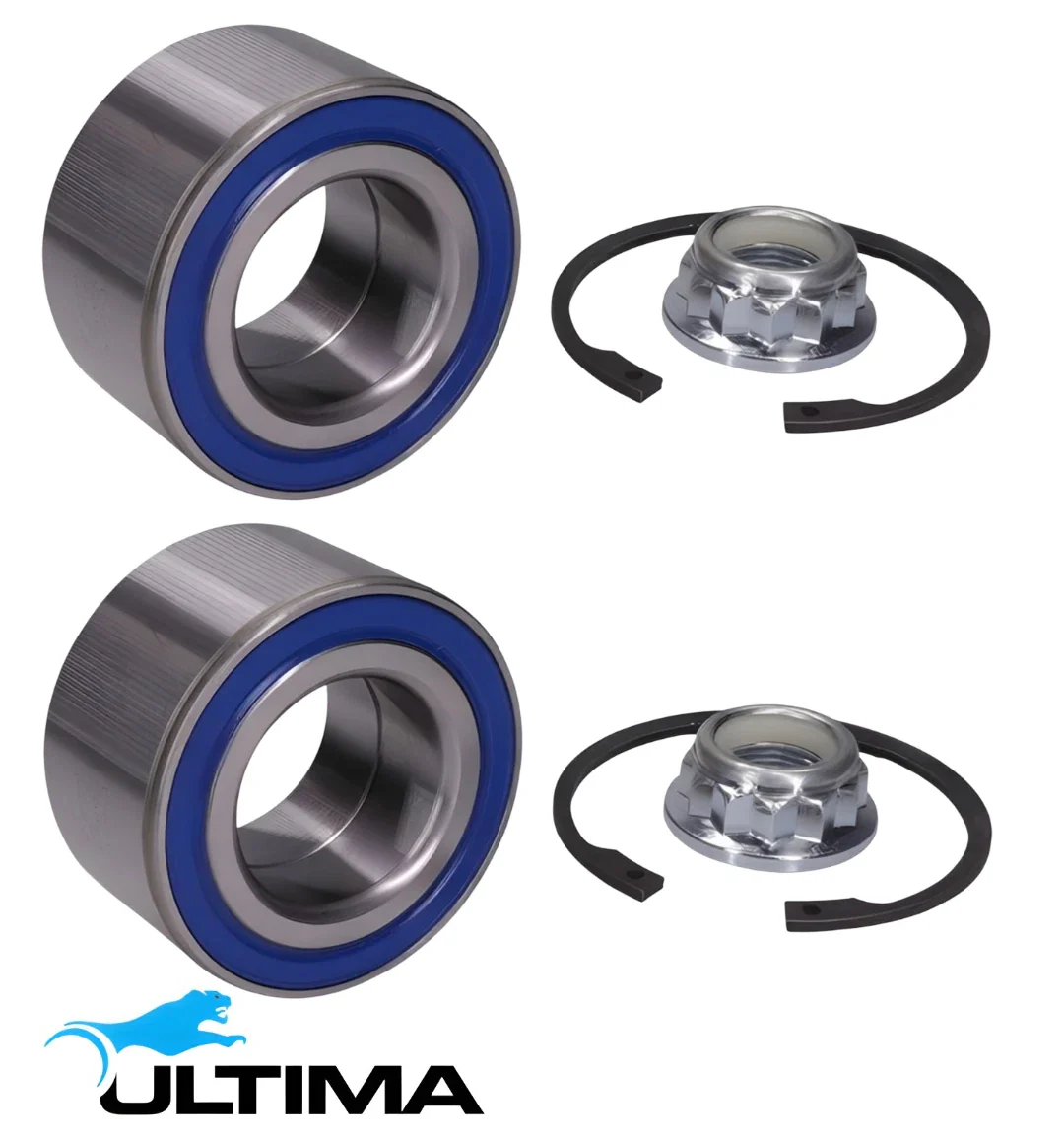 2 X ULTIMA FRONT WHEEL BEARING KIT TO SUIT VOLKSWAGEN BORA 1J AGZ AQN 2.3L V5