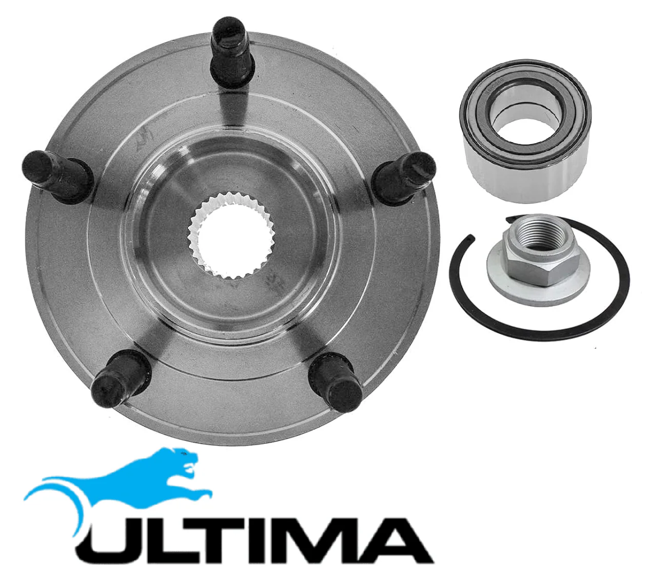 2 X ULTIMA FRONT WHEEL HUB AND BEARING ASSEMBLY TO SUIT FORD ESCAPE ZB ZC ZD L3 2.3L I4 TILL 03/2009 - Image 2