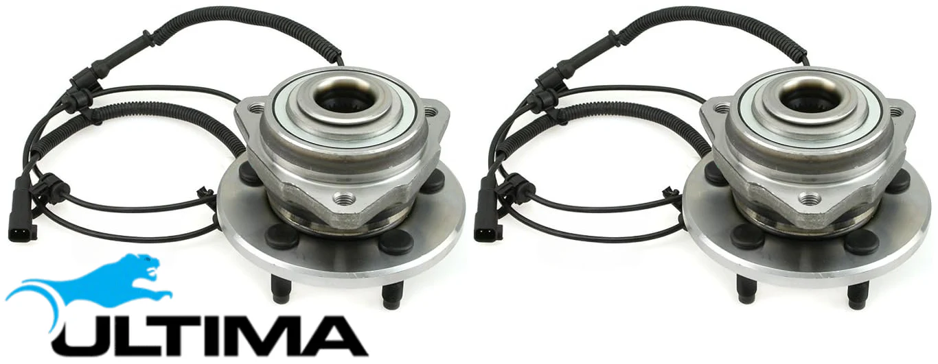 2 X ULTIMA FRONT WHEEL HUB AND BEARING ASSEMBLY TO SUIT JEEP CHEROKEE KK EKG 3.7L V6