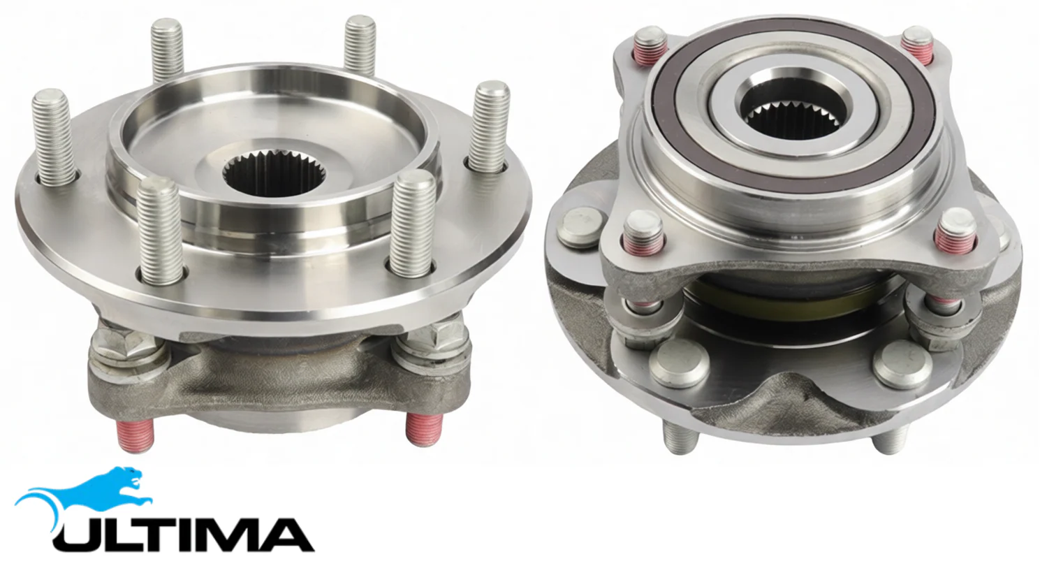 2 X ULTIMA FRONT WHEEL HUB AND BEARING ASSEMBLY TO SUIT TOYOTA FJ CRUISER GSJ15R 1GR-FE 4.0L V6