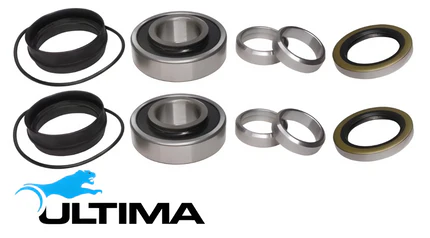 2 X ULTIMA REAR WHEEL BEARING KIT FOR TOYOTA HILUX KUN16R 1KD-FTV 3.0L I4 EXCEPT SR5 & SR EXTRA CAB TILL 08/2008