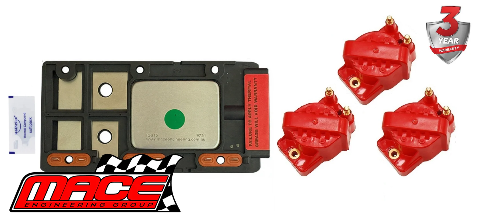 3 X HIGH VOLTAGE IGNITION COIL & DFI IGNITION CONTROL MODULE FOR HOLDEN CAPRICE VR BUICK L27 3.8L V6