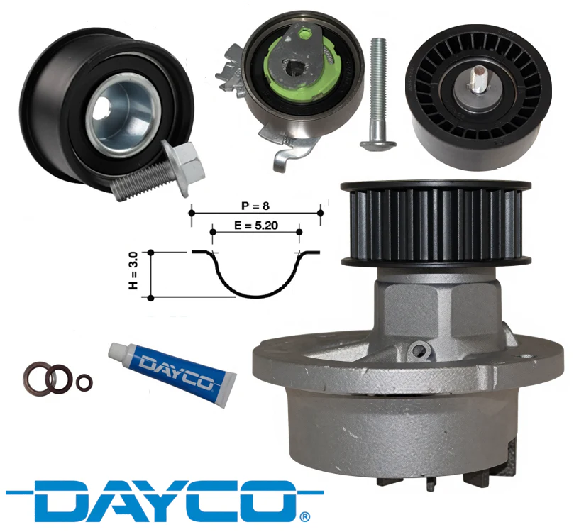 DAYCO TIMING BELT KIT TO SUIT HOLDEN BARINA SB C16XE X16XE 1.6L I4 - Image 2