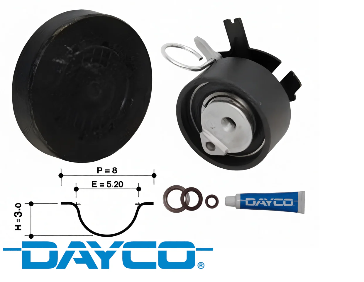DAYCO TIMING BELT KIT TO SUIT HSV COLORADO RG LWN TURBO DIESEL 2.8L I4