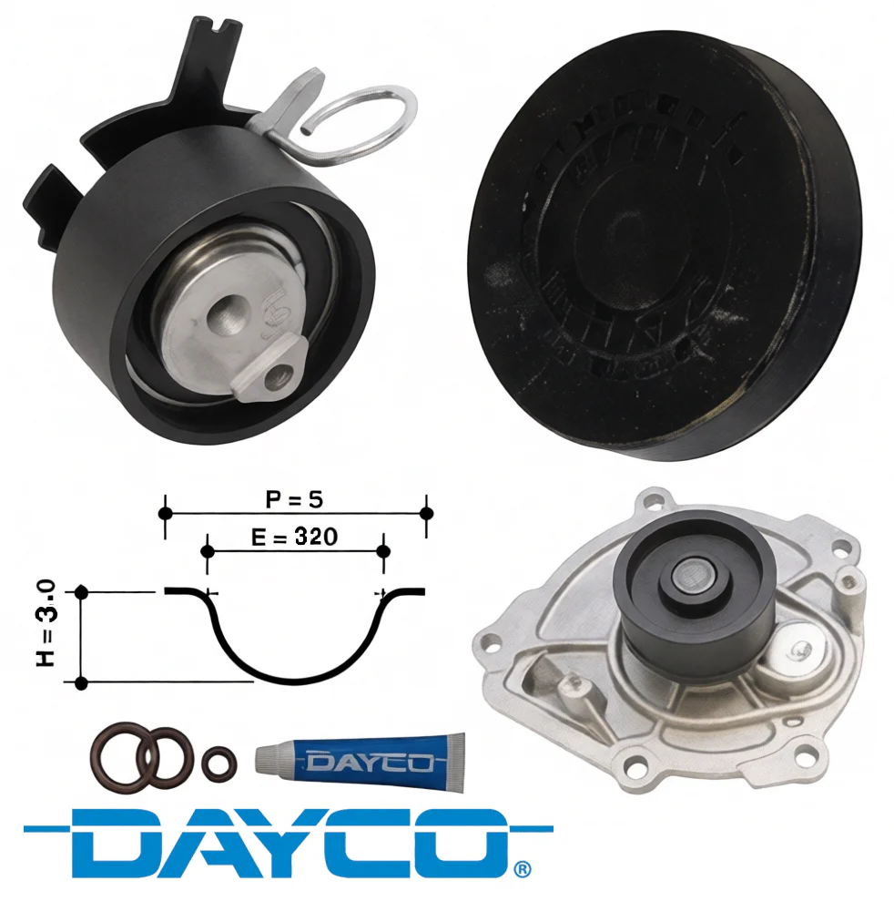 DAYCO TIMING BELT KIT TO SUIT HSV COLORADO RG LWN TURBO DIESEL 2.8L I4 - Image 3