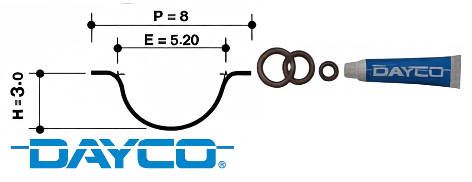 DAYCO TIMING BELT KIT TO SUIT HSV COLORADO RG LWN TURBO DIESEL 2.8L I4 - Image 5