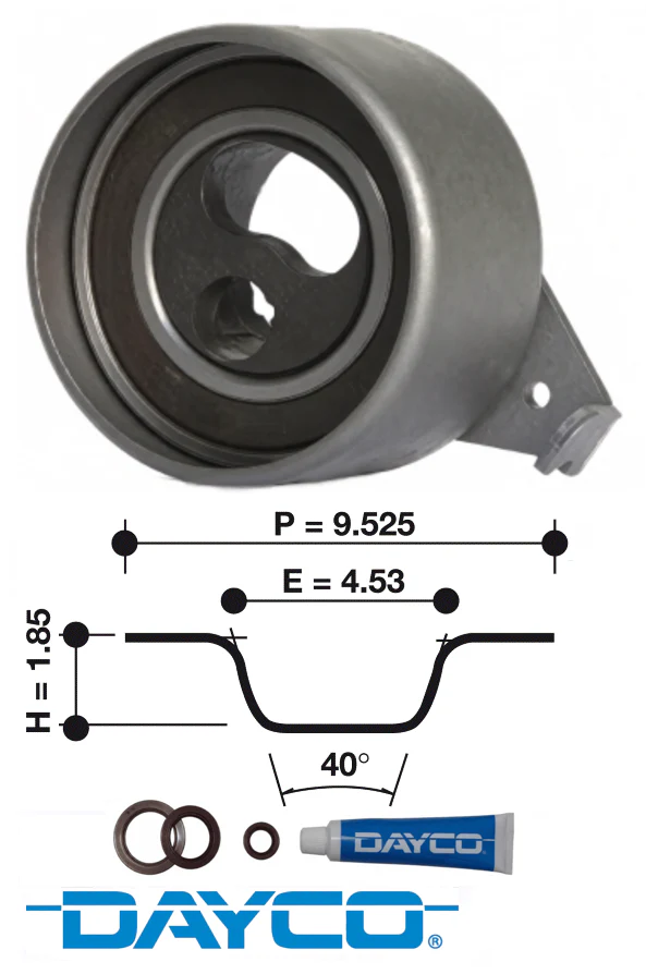 DAYCO TIMING BELT KIT TO SUIT MAZDA WL WLAT TURBO DIESEL 2.5L I4 - Image 2
