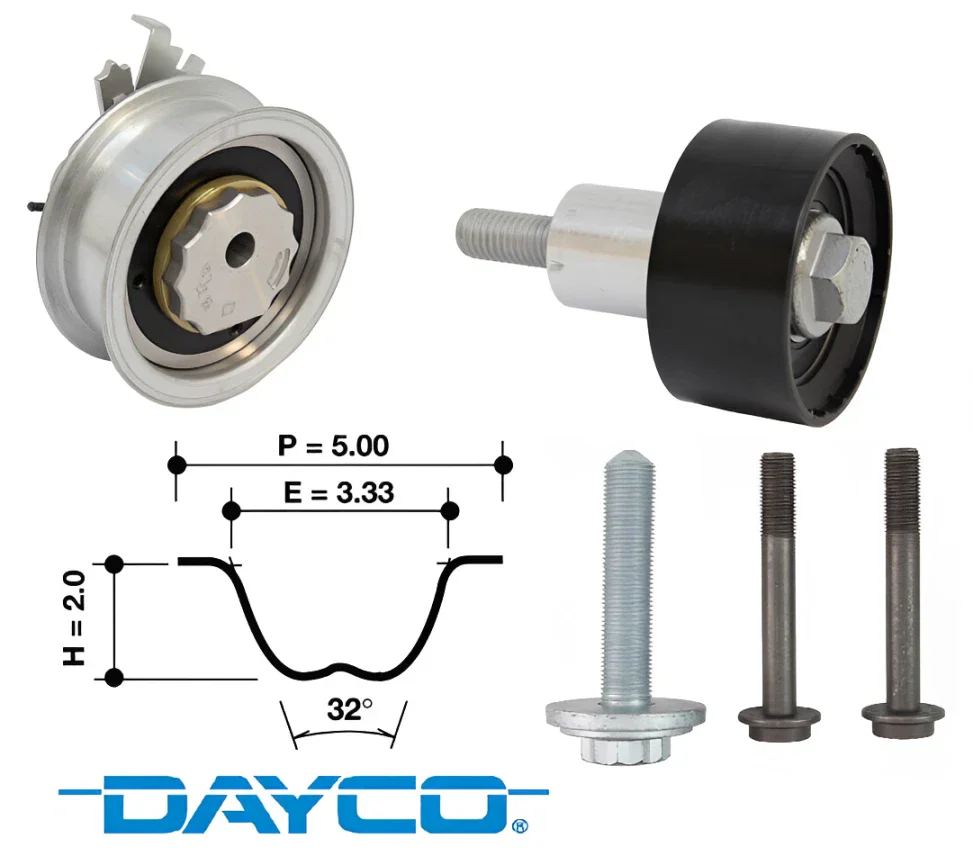 DAYCO TIMING BELT KIT TO SUIT AUDI Q3 8U CHPB CZEA TURBO 1.4 I4 - Image 2