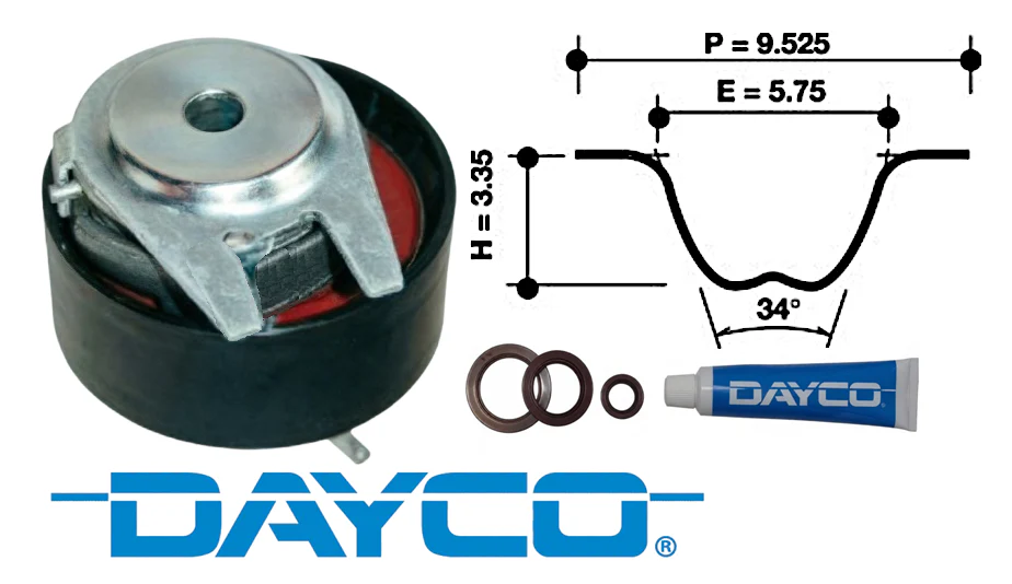 DAYCO TIMING BELT KIT TO SUIT FORD EVEREST UB BFWS TURBO DIESEL 3.0 V6