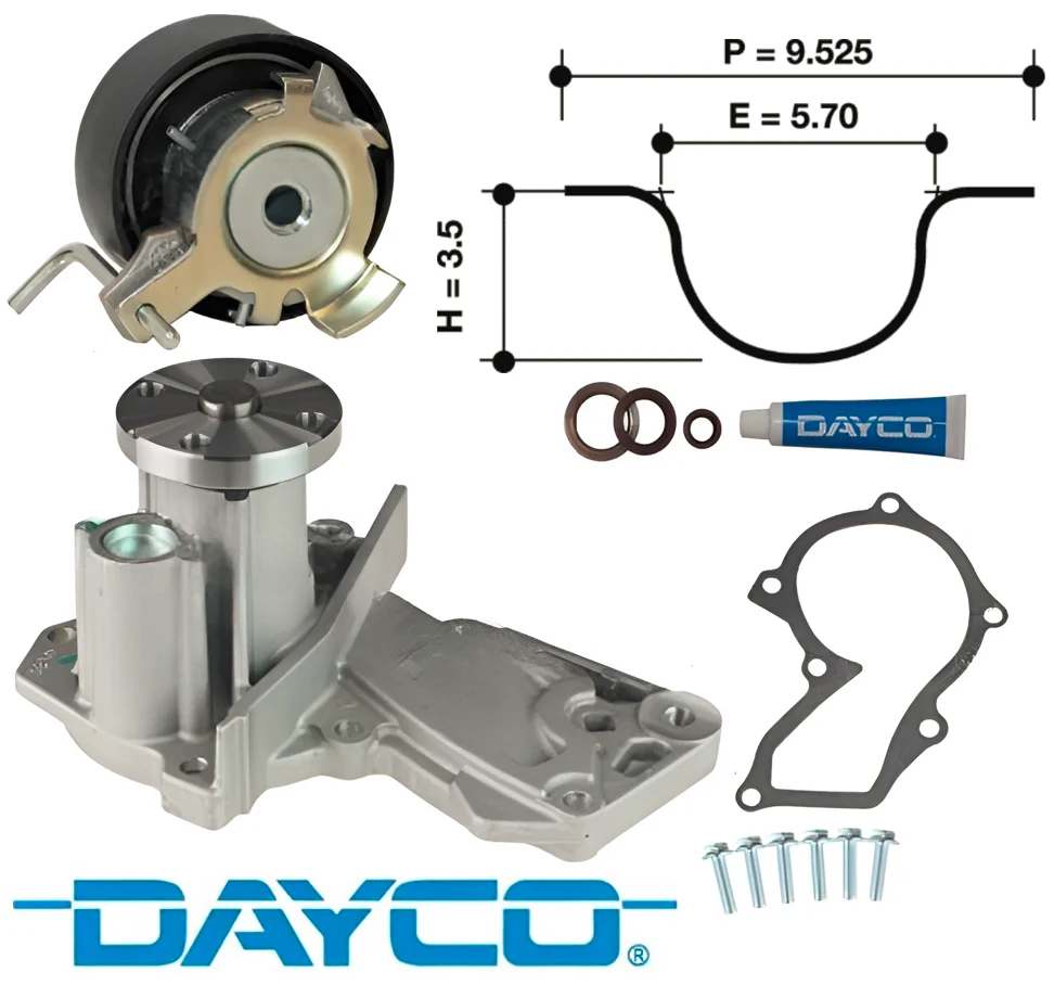 DAYCO TIMING BELT KIT TO SUIT FORD FOCUS LW LZ PNDA 1.6L I4 - Image 2