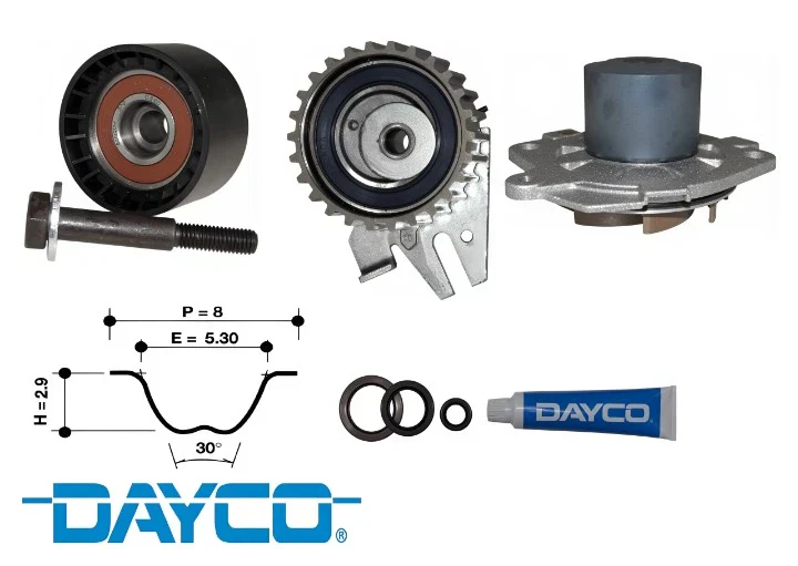 DAYCO TIMING BELT KIT TO SUIT HOLDEN ASTRA AH Z19DT TURBO DIESEL 1.9L I4 - Image 2