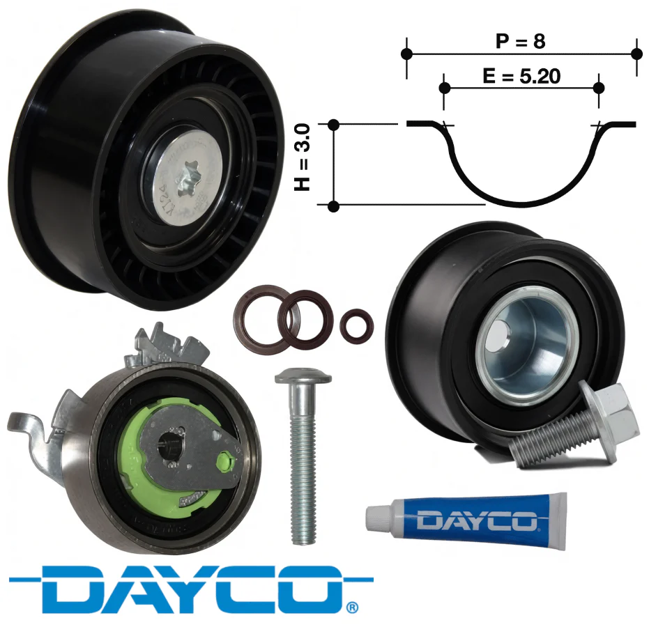 DAYCO TIMING BELT KIT TO SUIT HOLDEN ASTRA TS AH Z18XE Z18XE1 1.8L I4
