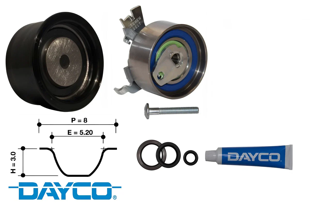 DAYCO TIMING BELT KIT TO SUIT HOLDEN C18SEL C20SEL X20XE X20XEV 1.8L 2.0L I4 - Image 2