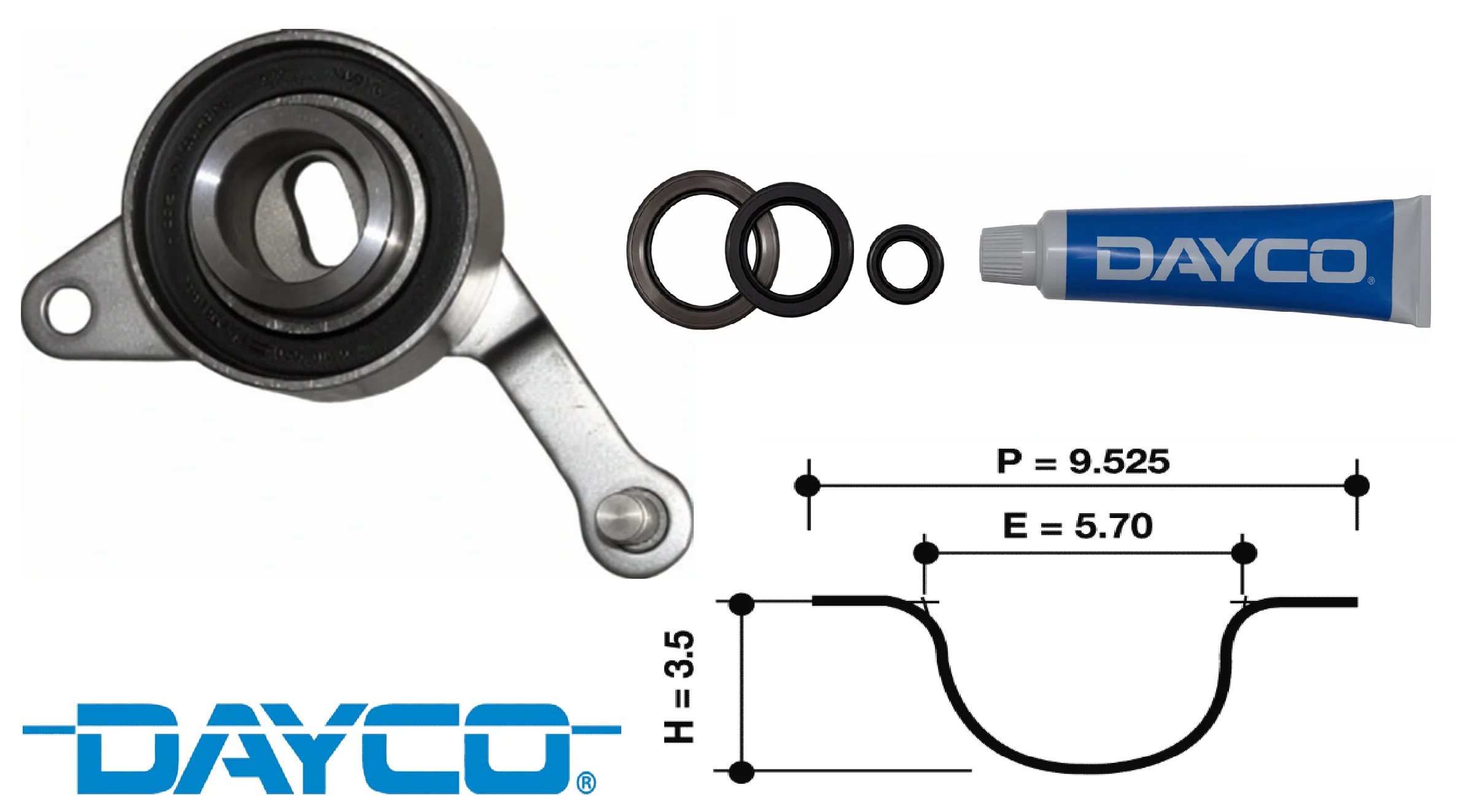 DAYCO TIMING BELT KIT TO SUIT HOLDEN JACKAROO U8 4JX1 TURBO DIESEL 3.0L I4