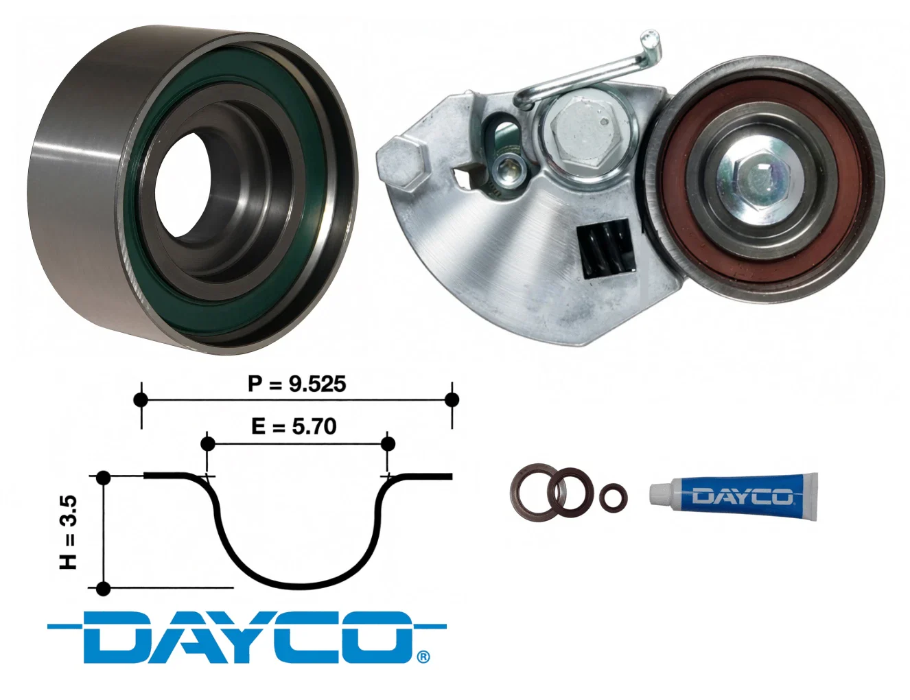 DAYCO TIMING BELT KIT TO SUIT KIA SPORTAGE KM D4EA TURBO DIESEL 2.0L I4 - Image 2