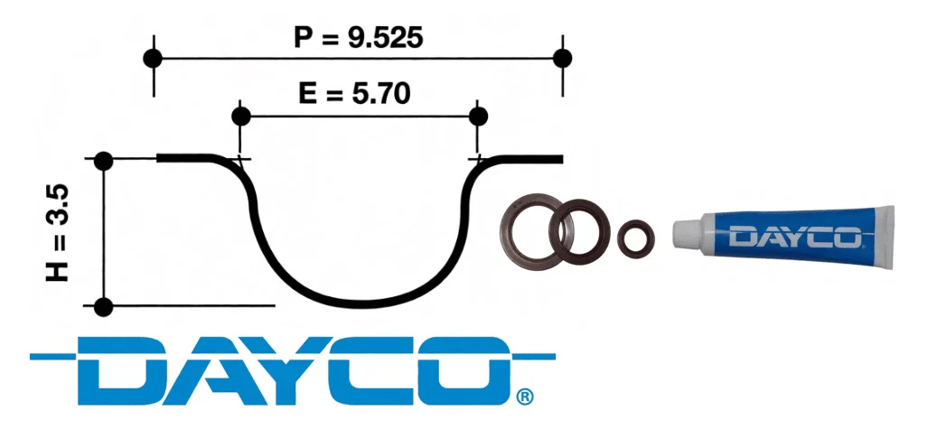 DAYCO TIMING BELT KIT TO SUIT KIA SPORTAGE KM D4EA TURBO DIESEL 2.0L I4 - Image 3