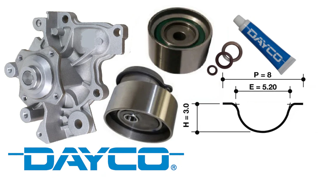 DAYCO TIMING BELT KIT TO SUIT MAZDA PREMACY CP FSZE FSDE 2.0L I4 - Image 2