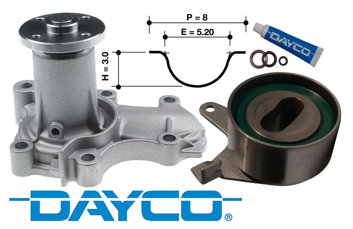 DAYCO TIMING BELT KIT TO SUIT MITSUBISHI LANCER CE 4G15 1.5L I4 - Image 2