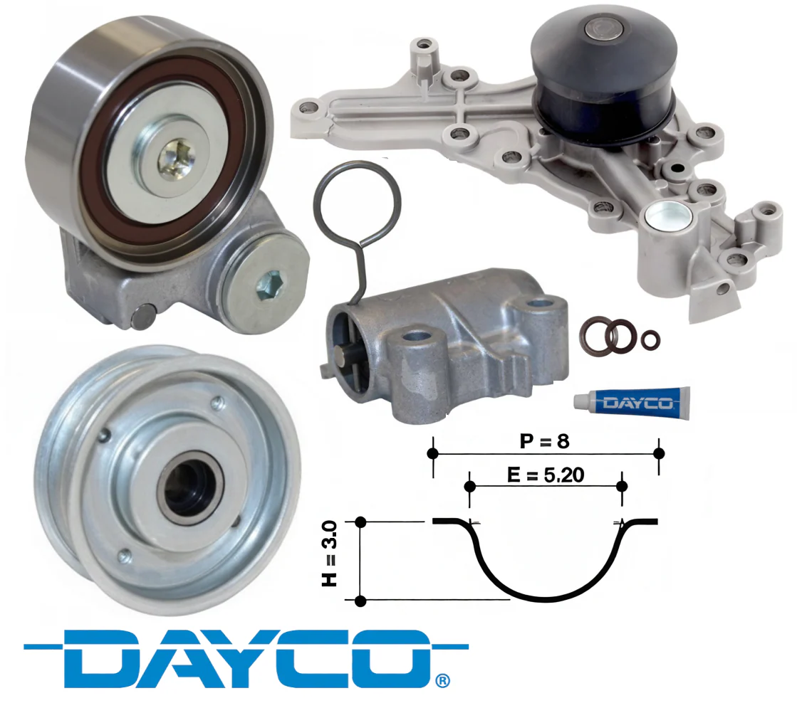 DAYCO TIMING BELT KIT TO SUIT MITSUBISHI OUTLANDER ZG ZH 6B31 3.0L V6 - Image 2
