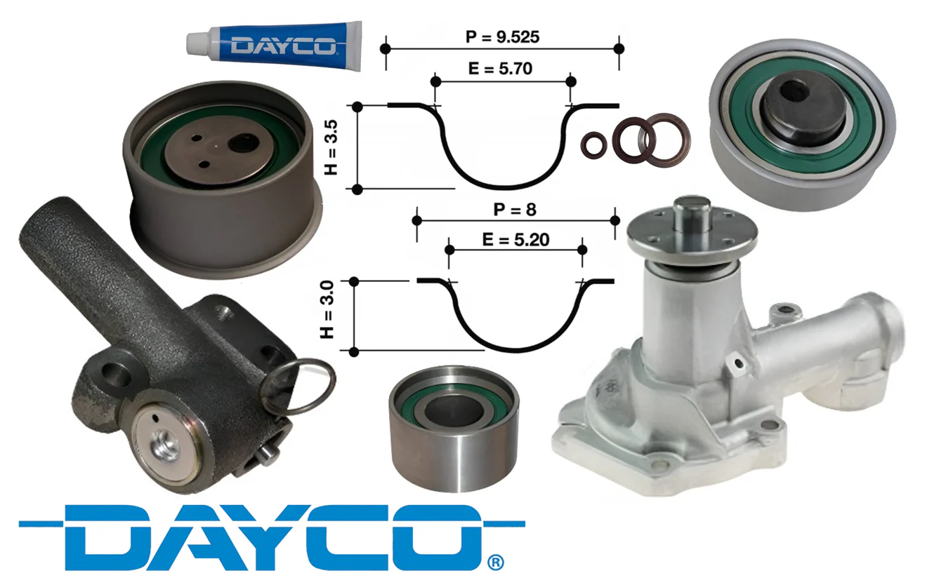 DAYCO TIMING BELT KIT TO SUIT MITSUBISHI STARWAGON WA SJ 4G63 2.0L I4 - Image 2