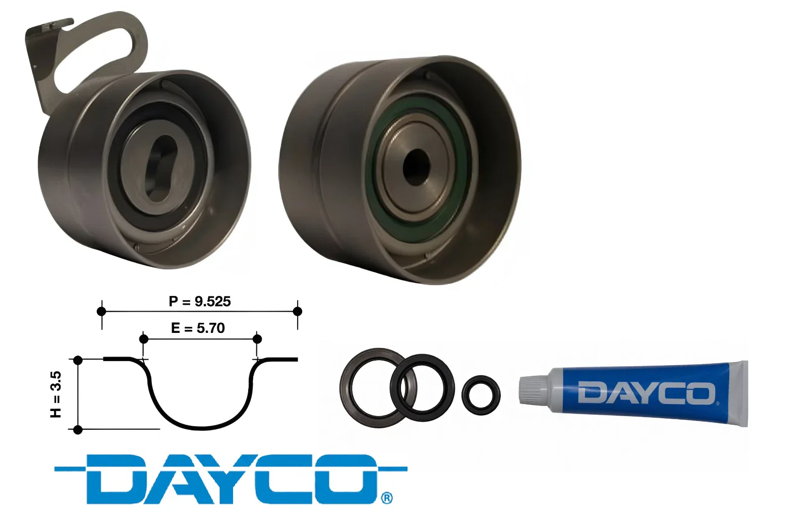 DAYCO TIMING BELT KIT TO SUIT NISSAN PATROL GU RD28ETI TURBO DIESEL 2.8L I6 - Image 2