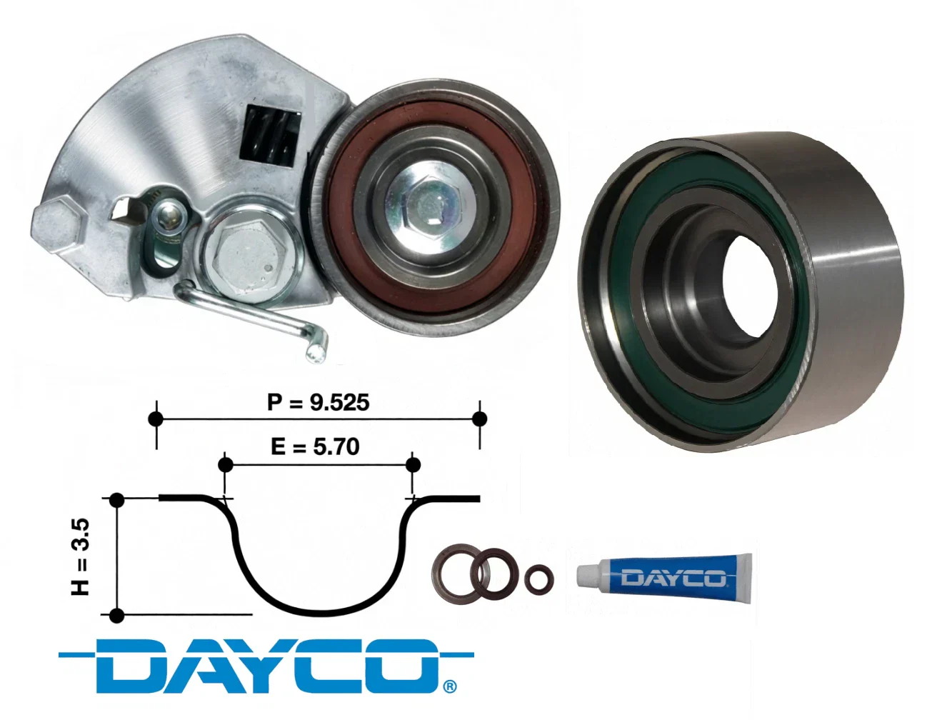 DAYCO TIMING BELT KIT TO SUIT SUZUKI SIERRA MG410 F10A 1.0L I4 - Image 2