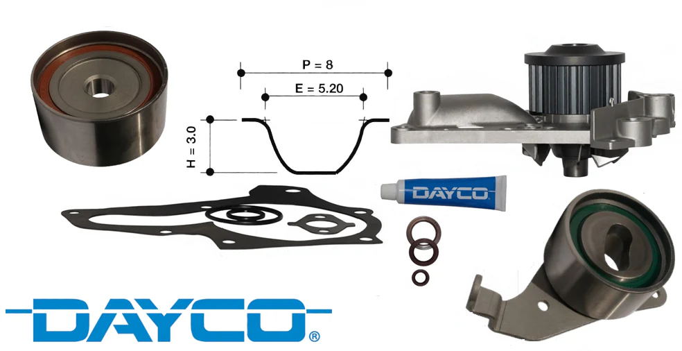 DAYCO TIMING BELT KIT TO SUIT TOYOTA CAMRY SXV10R SXV20R 5S-FE 2.2L I4 - Image 2