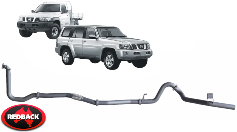 EXTREME DUTY EXHAUST SYSTEM WITH MUFFLER DELETE FOR NISSAN PATROL GU Y61 ZD30DDTI 3.0 I4 CAB CHASSIS - Image 2