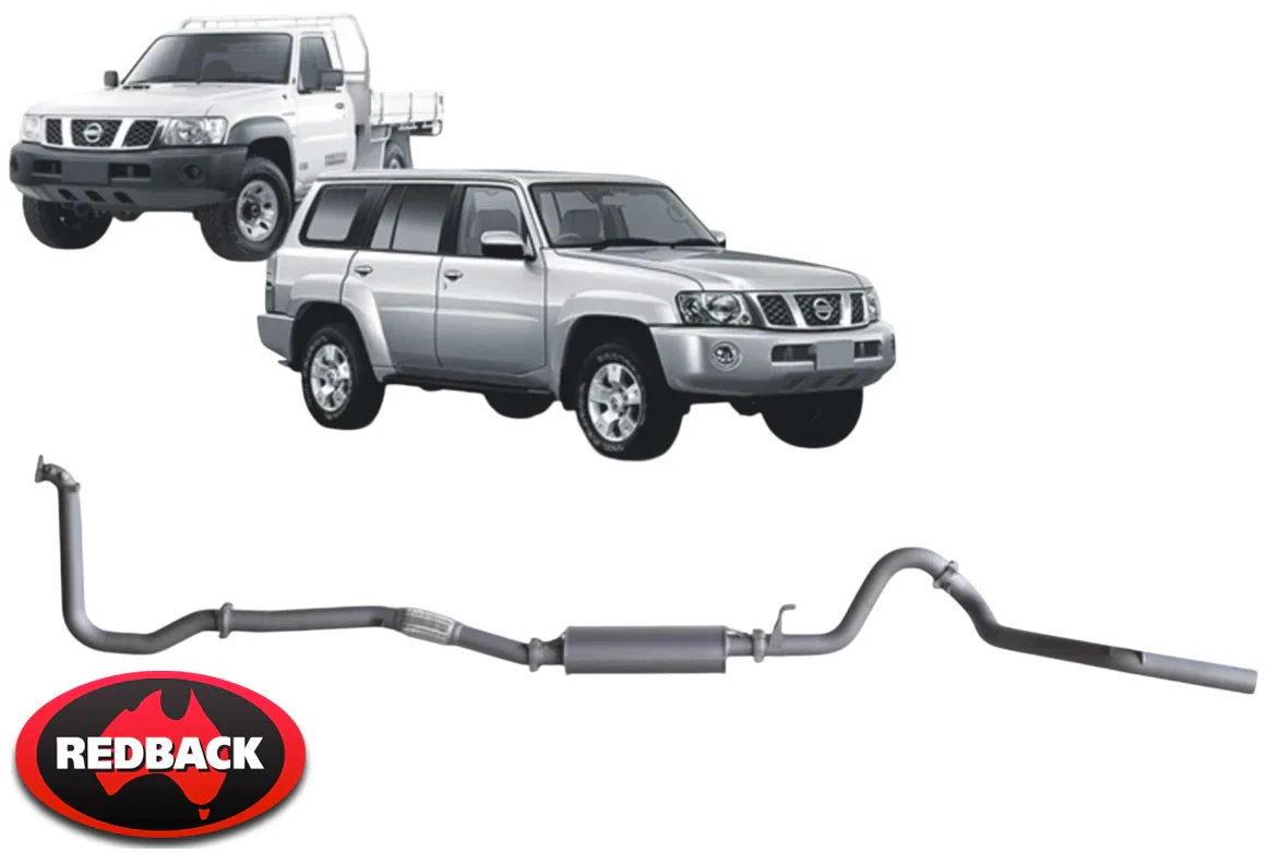 EXTREME DUTY EXHAUST SYSTEM WITH RESONATOR FOR NISSAN PATROL GR Y61 ZD30DDTI 3.0 I4 CAB CHASSIS ONLY - Image 2