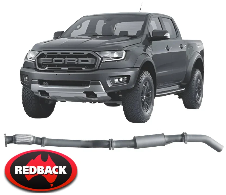 EXTREME DUTY EXHAUST SYSTEM WITH RESONATOR TO SUIT FORD RANGER PX3 YN2S 2.0L I4 SUITS RAPTOR MODELS