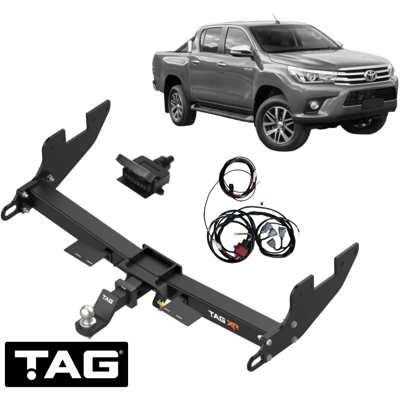 EXTREME RECOVERY TOW BAR & WIRING KIT FOR TOYOTA HILUX GUN126R 1GD-FTV 2.8L I4 TO 04/2020 STYLESIDE