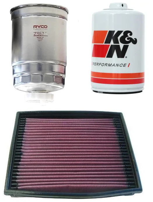 FILTER SERVICE KIT TO SUIT JEEP CHEROKEE KK ENS TURBO DIESEL 2.8L I4