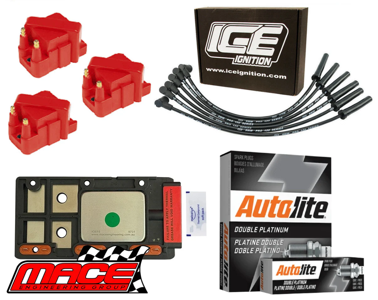 HIGH VOLTAGE IGNITION SERVICE KIT WITH MACE DFI MODULE TO SUIT HOLDEN CAPRICE VS ECOTEC L36 3.8L V6
