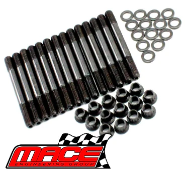 MACE 12MM HEAD STUD KIT TO SUIT FORD FAIRMONT BA BF BARRA 182 190 E-GAS 4.0L I6
