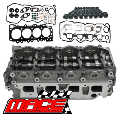 MACE ASSEMBLED 4-PORT CYLINDER HEAD KIT FOR NISSAN NAVARA D22 D40 YD25DDT YD25DDTI 2.5 I4 TO 12/2009