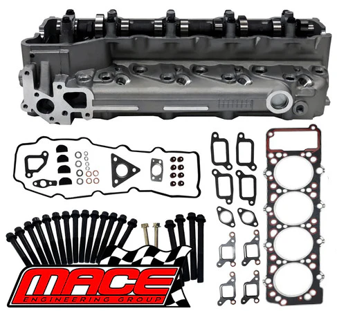 MACE ASSEMBLED CYLINDER HEAD KIT TO SUIT MITSUBISHI 4M40T TURBO DIESEL 2.8L I4