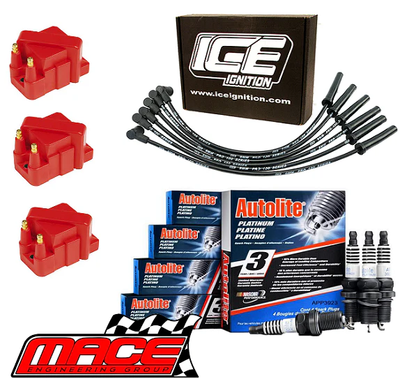 MACE HIGH VOLTAGE IGNITION SERVICE KIT TO SUIT HOLDEN CALAIS VT.II VX ECOTEC L36 3.8 V6 (FROM 07/99)
