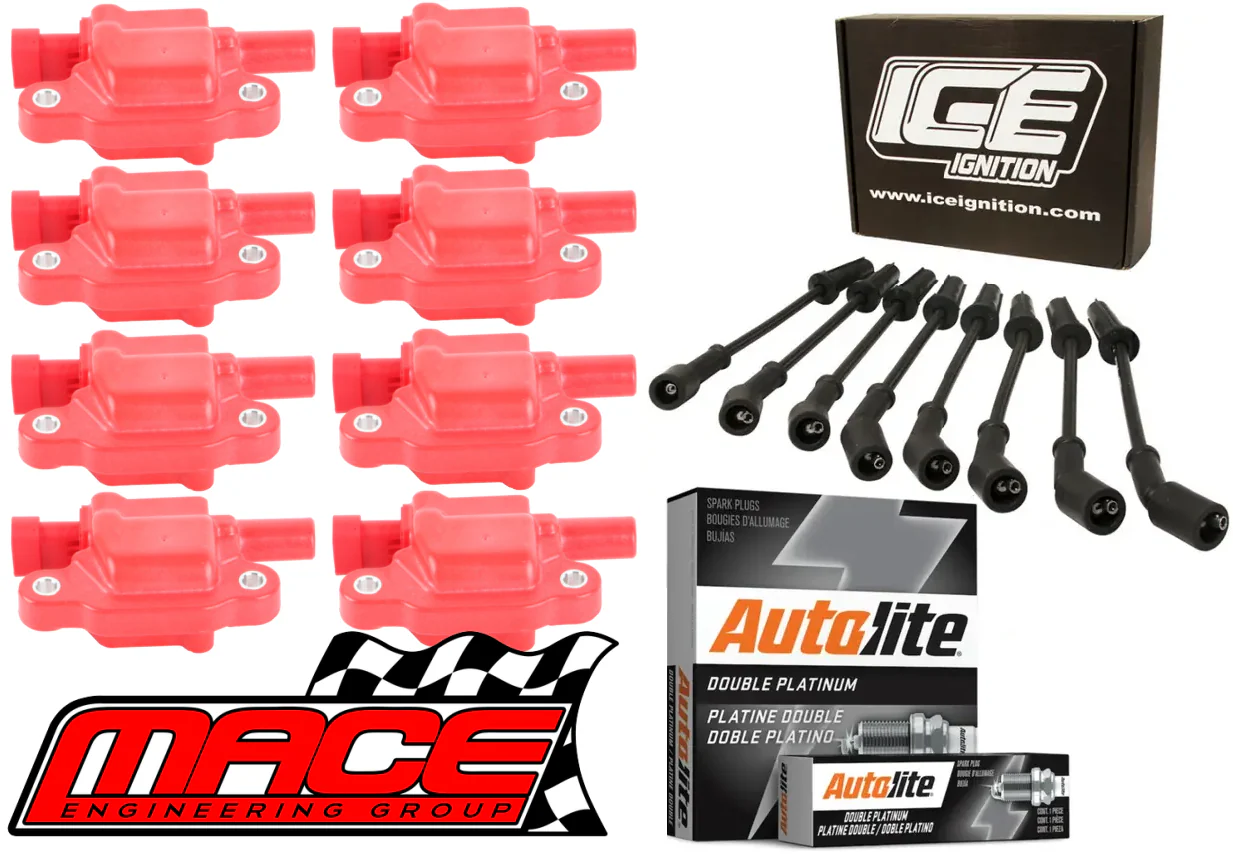 MACE HIGH VOLTAGE IGNITION SERVICE KIT TO SUIT HOLDEN CAPRICE WM WN L76 L77 6.0L V8 WITH AFM