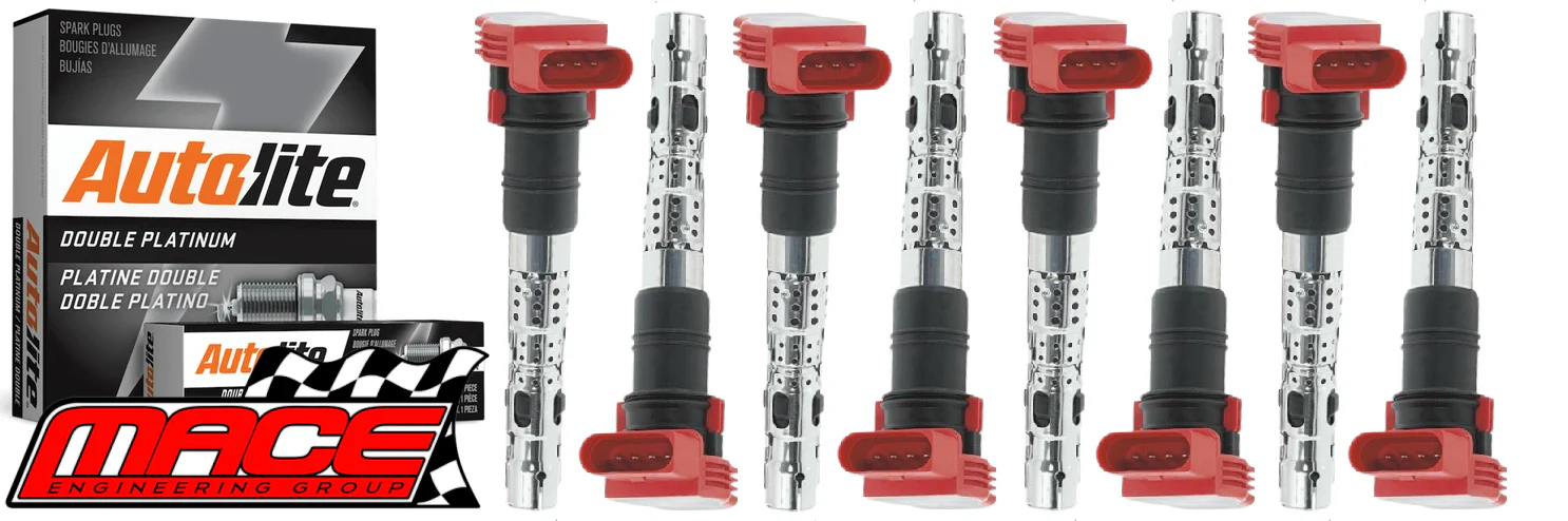 MACE IGNITION SERVICE KIT TO SUIT AUDI A8 D3 BFM BFL 3.7L 4.2L V8