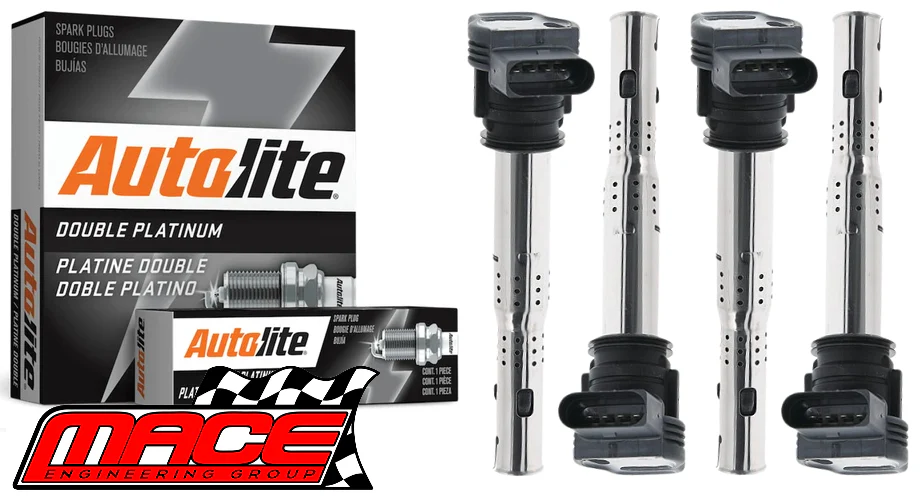 MACE IGNITION SERVICE KIT TO SUIT AUDI TTS 8J CDLB TURBO 2.0L I4