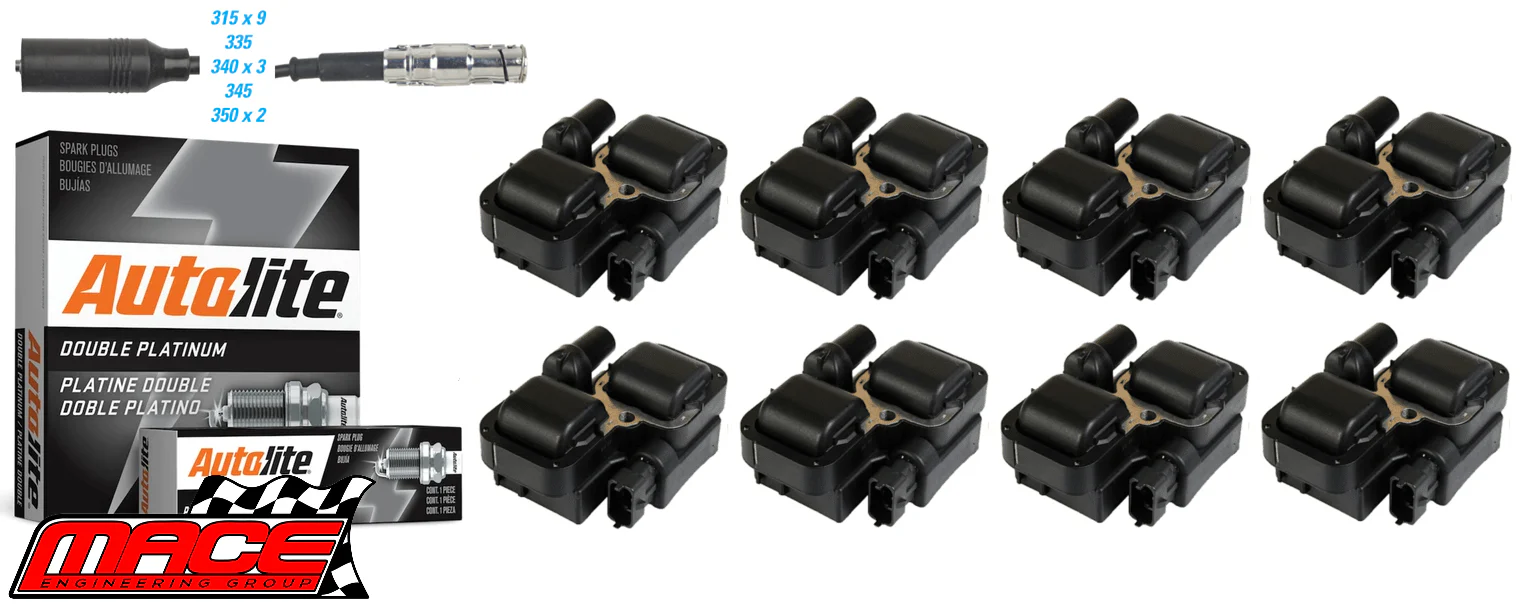 MACE IGNITION SERVICE KIT TO SUIT MERCEDES BENZ CLK500 C209 A209 M113.968 5.0L V8