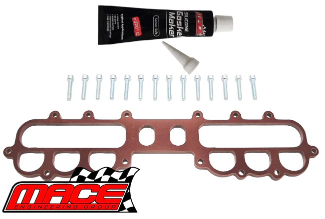 MACE PERFORMANCE 12MM UPPER MANIFOLD INSULATOR KIT FOR FORD FALCON XG XH EF EL MPFI SOHC 12V 4.0L I6