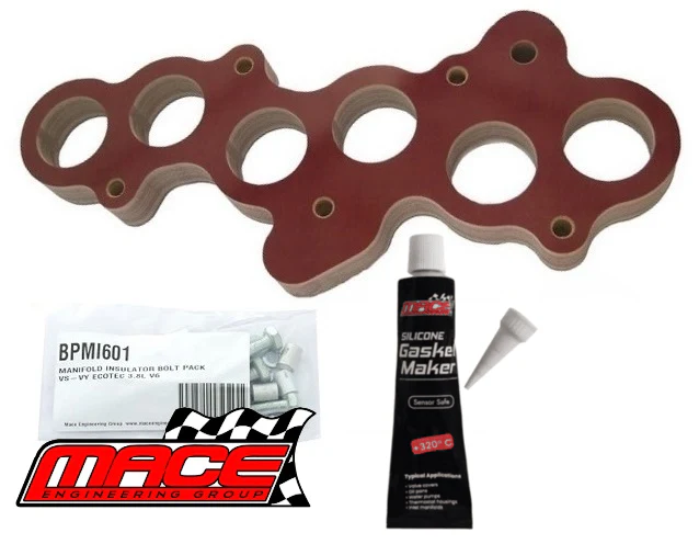 MACE PERFORMANCE MANIFOLD INSULATOR KIT TO SUIT HOLDEN STATESMAN WH WK ECOTEC L36 3.8L V6 - Image 3