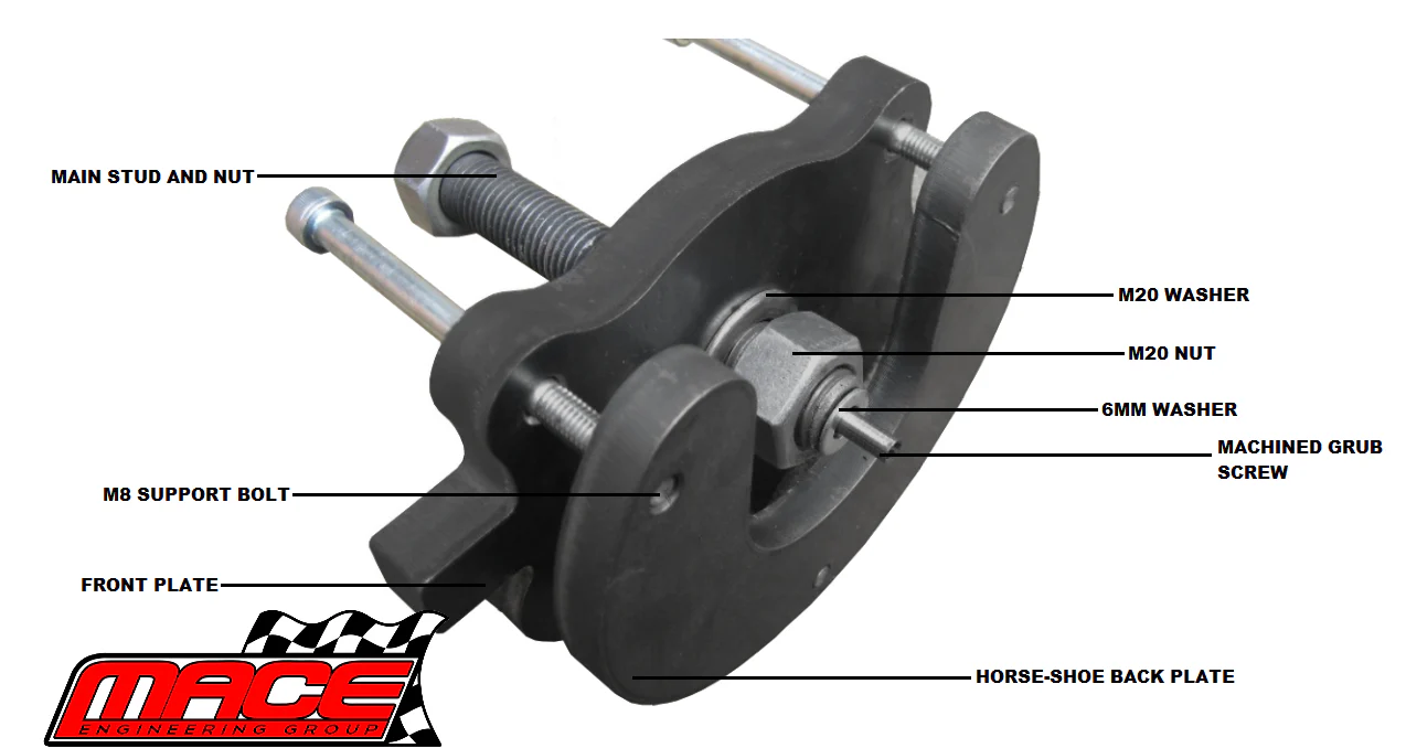 MACE SUPERCHARGER PULLEY REMOVAL AND INSTALLATION TOOL FOR HOLDEN CALAIS VS VT VX VY L67 S/C 3.8L V6 - Image 2