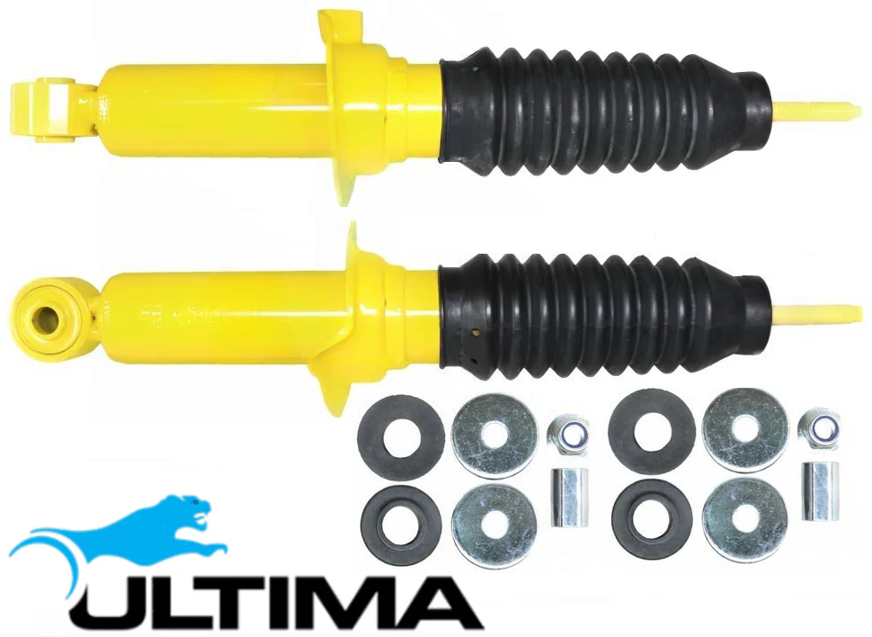 PAIR OF ULTIMA FRONT GAS SHOCK ABSORBERS TO SUIT FORD RANGER PX2 P4AT 2.2L I4 CHASSIS MEF8 RWD ONLY