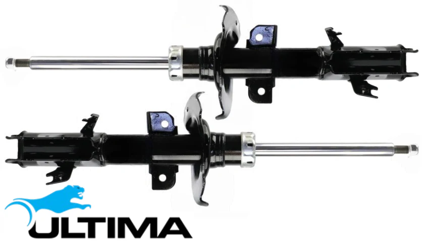 PAIR OF ULTIMA FRONT GAS SHOCK ABSORBERS TO SUIT MAZDA2 DE ZY 1.5L I4