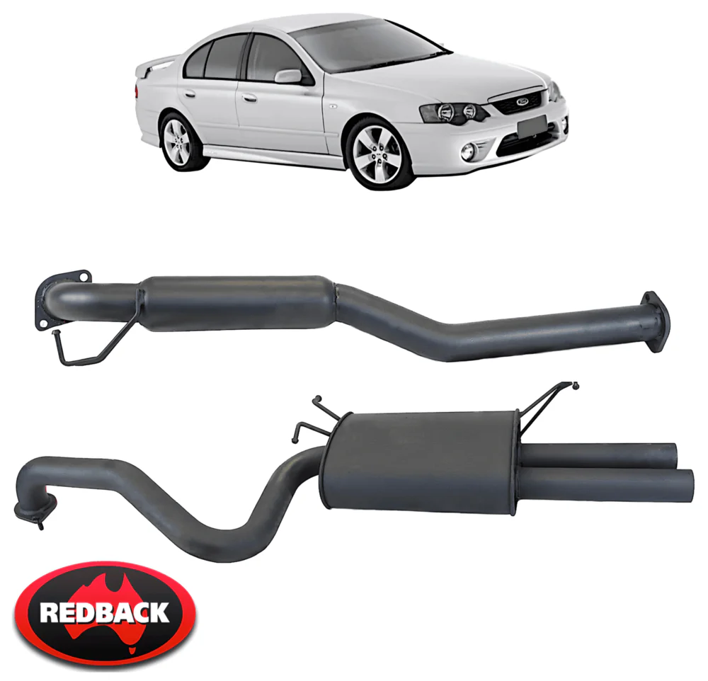 REDBACK 2.5" CATBACK PERFORMANCE EXHAUST SYSTEM TO SUIT FORD FALCON BA BF E-GAS 4.0L I6 SEDAN ONLY