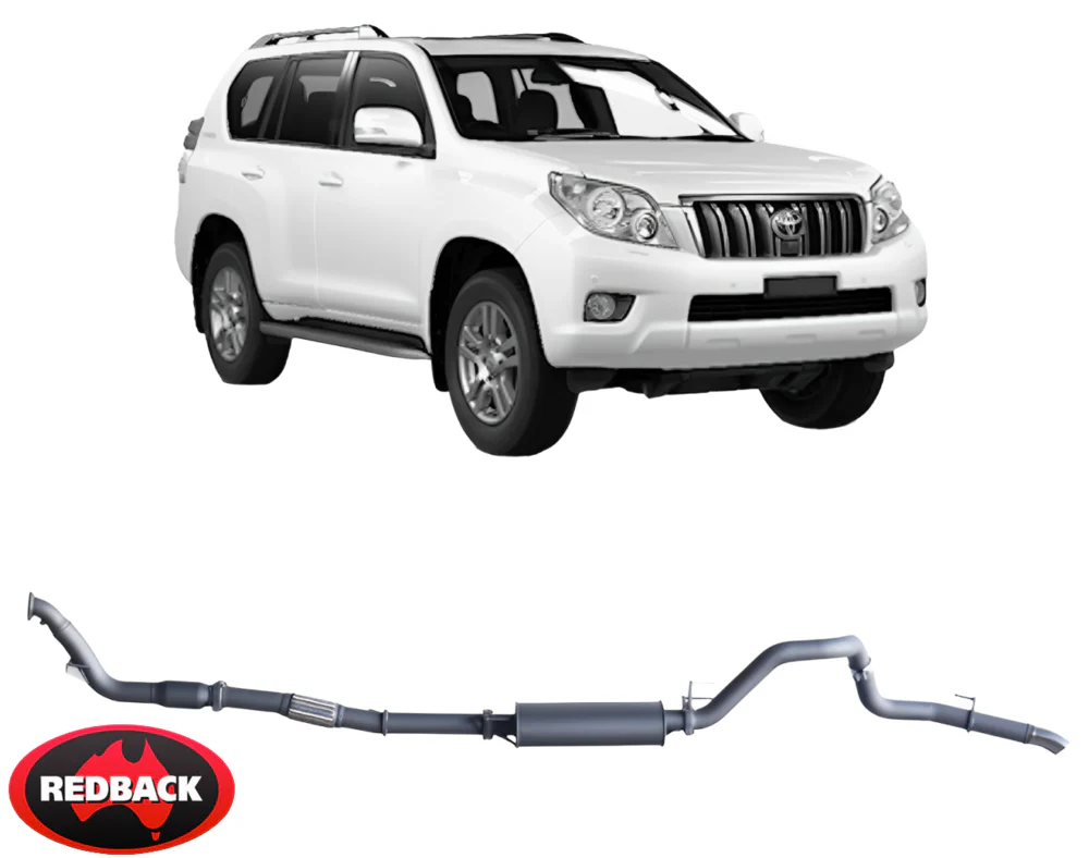 REDBACK EXTREME DUTY EXHAUST SYSTEM FOR TOYOTA PRADO KDJ120R KDJ125R KDJ150R KDJ155R 1KD-FTV 3.0L I4 - Image 6